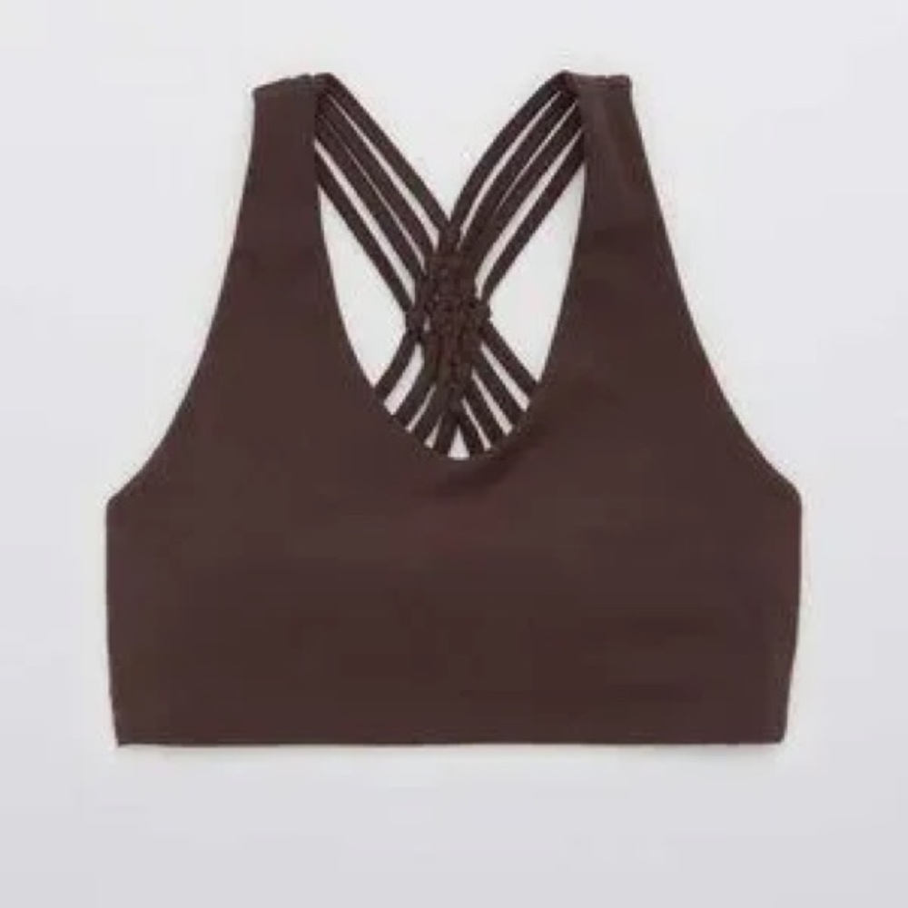 Aerie OFFLINE Real Me Stretch Macrame Sports Bra size medium